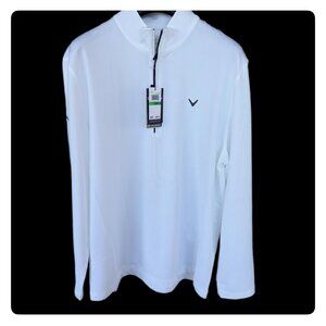 Callaway Golf Men's NEW Dri-Fit Core Performance LS Polo Shirt White L XL NWT